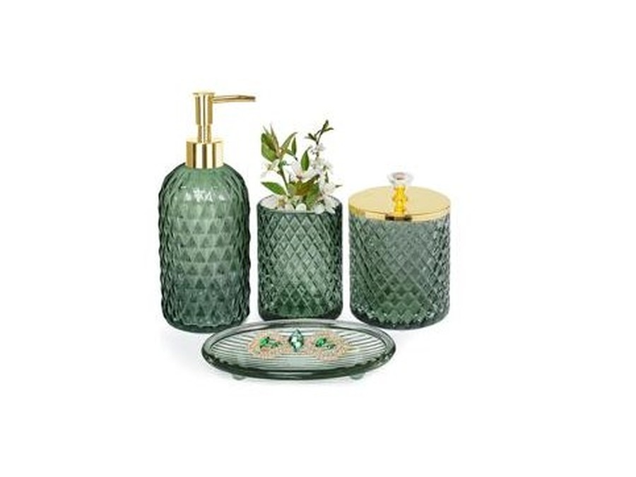 Glass Bathroom Accessory Set product image